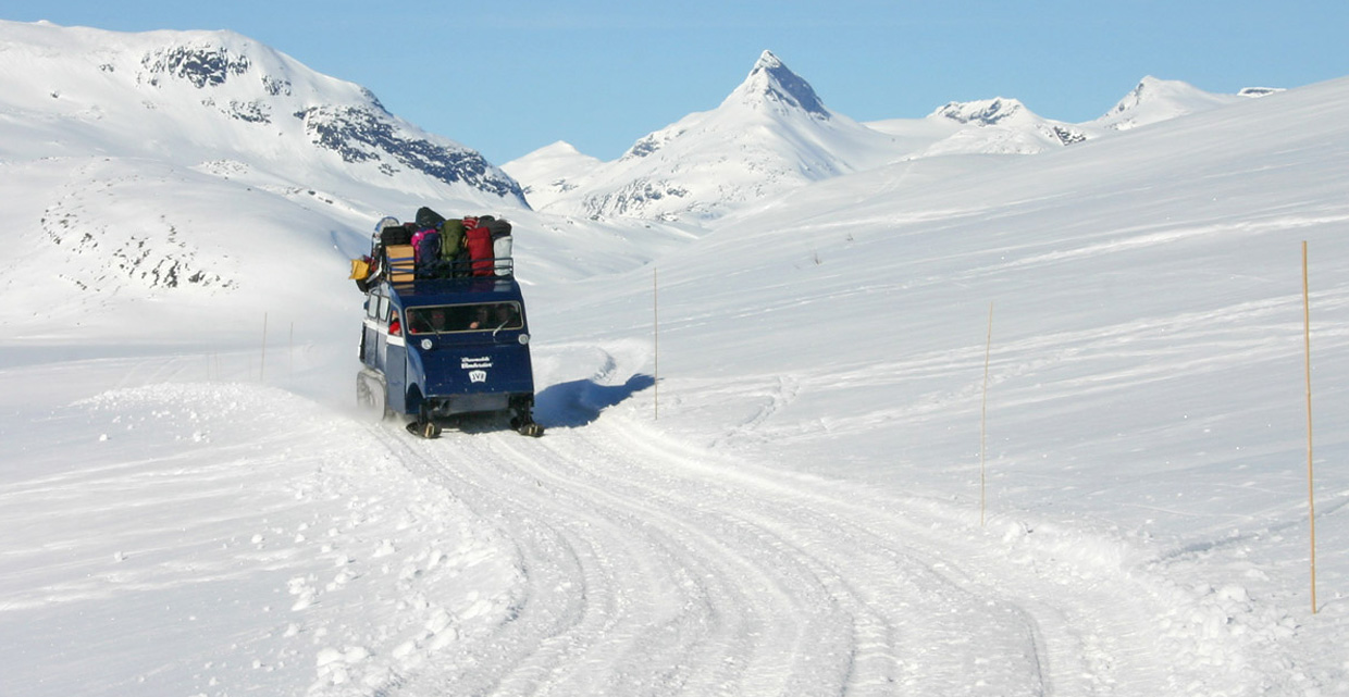 Snow coach operated by JVB
