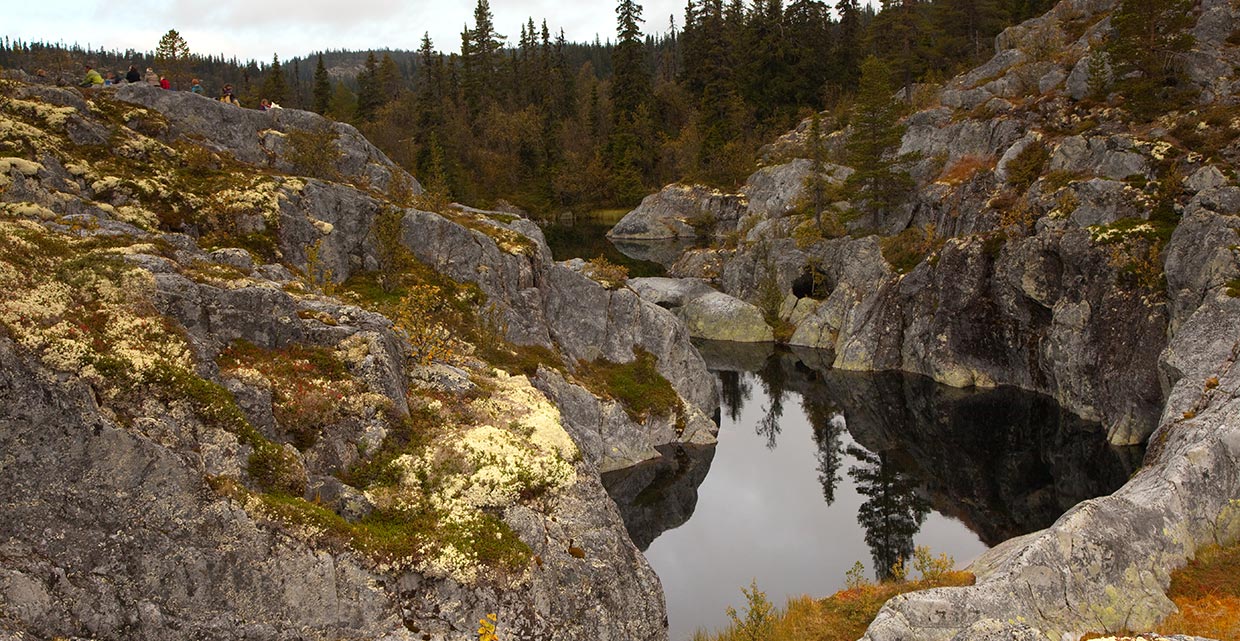 Potholes at Kvitingen.