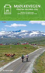 Forside av sykkelkartet til Mjølkevegen